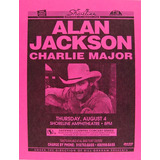 Poster Retrô - Alan Jackson Concert - Decor - 33 Cm X 48 Cm