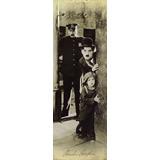 Pôster Retrô - Charlie Chaplin - The Kid - 33 Cm X 96 Cm