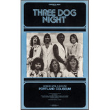 Poster Retrô - Three Dog Night 1973 Concert - 33 Cm X 48 Cm