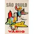 Pôster Retrô - Varig - São Paulo - Art & Decor 33 Cm X 48 Cm