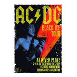 Poster Retro Acdc Black