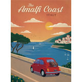 Poster Retrô Amalfi Coast