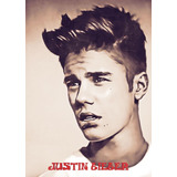 Poster Retrô Justin Bieber Art Decor 33 Cm X 48 Cm