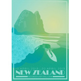 Poster Retro New Zealand