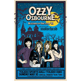 Poster Retrô Ozzy Osbourne 1981 Tour Decor 33 Cm X 48 Cm