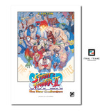 Pôster Super Street Fighter 2 New Challengers Capcom 29,7x42