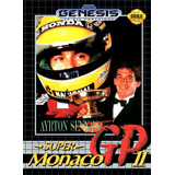 Pôster Video Game Sega Mega Drive Senna Super Monaco Gp