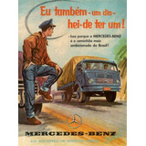 Poster Vintage Caminhão Mercedes Cartaz 30x40cm Plastificado