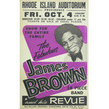 Poster Vintage James Brown Show 30x40cm Cartaz Plastificado