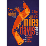 Poster Vintage Miles Davis Quartet Concert - 33 Cm X 48 Cm