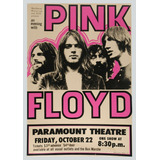Poster Vintage Pink Floyd Retrô 30x42cm
