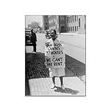 Pôsteres Foto Vintage De Mulher Segurando Uma Placa We Can T Pay Rent 1930 Direitos Civis Preto E Branco Foto Mus Pintura Em Tela Pôsteres E Impressões Imagens De Arte De Parede Para Sala De Estar