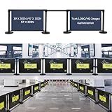 Postes De Controle De Multidão Stanchion Set Com Pôster Personalizado Cintos Retráteis Controle De Multidão Pôsteres Promocionais Stanchions Titular Postagem De Placas Size Stanchion 