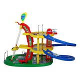 Posto Fantastic Parking Com Pistas Compatível Com Hotwheels