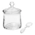 Pote Acrílico Com Tampa E Colher Para Mesa Lindo Design Café Da Manhã Armazena Geléia Leite Em Pó Cereal Aveia Açucar