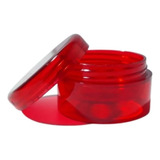 Pote Acrílico Cristal Vermelho 4g Para Amostras Pacote 50 Un