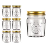 Pote Americado Vintage Retro Tampa Biscoito 500ml Nadir 6un