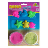 Pote Areia Magica Cinética Massinha 120g C 8 Pç Criança