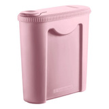 Pote C Tampa Dispenser Portáti Ração De Pet Cão Gato Rosa