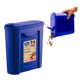 Pote Com Tampa Dispenser Portátil Para Guardar Ração De Pet