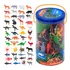 Pote De Bichos 48 Animais Brinquedo Animal Planet Original
