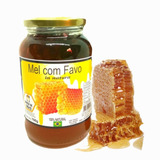 Pote De Mel Puro Com Favo Abelha Europa