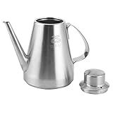 Pote De óleo De Aço Inoxidável Garrafa De Azeite De Oliva Em Aço Inoxidável Suporte Para Chaleira Recipiente De Armazenamento De Garrafa De Pote De Aço Inoxidável 304 24