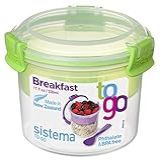 Pote De Plástico Sistema To Go Collection Breakfast- 530 Ml- Cores Variadas- Pacote Com 1