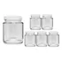 Pote De Vidro 200ml Leite Materno Tampa Plástica   6 Unidade