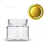 Pote De Vidro 210ml La Pianezza C tampa Dourada C 24un