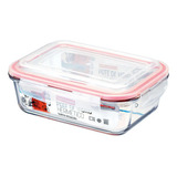 Pote De Vidro Hermético Grande Marmita Tampa Silicone 1050ml