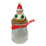 Pote De Vidro Natalino Decorativo Resina Enfeite 100ml