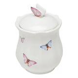 Pote Decorativo Porcelana Borboletas - Pequeno - 350ml