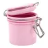 Pote Hermético Com Trava Para Armazenar Cola Extensão Cílios Cor Rosa