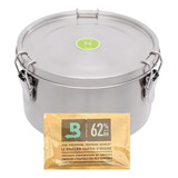 Pote Hermético Inox Ervas Nerone Green Vault 1200ml Boveda