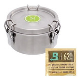 Pote Hermético Inox Ervas Nerone Green Vault 250ml   Boveda