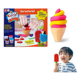Pote Massinha Modelar C Moldes Sorvete Brinquedo Infantil