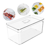 Pote Organizador De Geladeira Porta Frutas Legumes 5l Clear