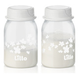 Pote Para Armazenar Leite Materno Kit Com 2 120ml Lillo