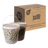 Pote Para Papinha 3 2 Litros 50 Pçs