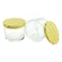 Pote Patê Vidro 150ml Copo Para Velas Tampa De Madeira 12 Un