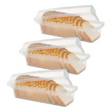 Pote Porta Pão Plastico Sanremo Guarda Pão Bpa Free 3 Unid Cor Transparente Liso