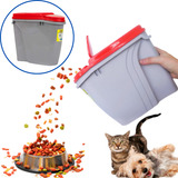 Pote Porta Ração Dispenser Home 3 5 Litros Várias Cores nf
