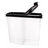 Pote Porta Ração Pet De Plástico 2 5lt Pote Duplo Dispenser