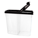 Pote Porta Ração Pet De Plástico 2 5lt Pote Duplo Dispenser