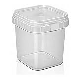 Pote Quadrado C Lacre Bolo No Pote Descartável 220ml C 100