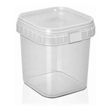 Pote Quadrado Com Lacre Bolo No Pote Descartável 220ml C 100