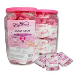 Pote Sapatilhas Com Creme Emoliente 50 Pares Kit Pedicure
