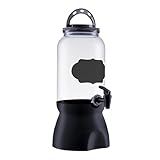Pote Suqueira Com Suporte E Torneira 3 6LT Pote Lousa Multiuso Preto