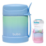 Pote Térmico Bebe Infantil Papinha Frutas Com Talher Buba
